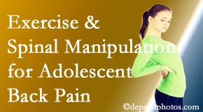 Dr. Le's Chiropractic & Wellness, L.L.C. uses Auburn chiropractic and exercise to help back pain in adolescents. 