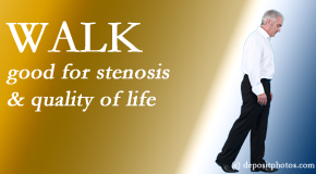 Dr. Le's Chiropractic & Wellness, L.L.C. encourages walking and guideline-recommended non-drug therapy for spinal stenosis, decrease of its pain, and improvement in walking.