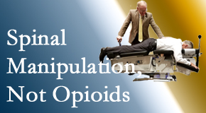 Chiropractic spinal manipulation at Dr. Le's Chiropractic & Wellness, L.L.C. is worthwhile over opioids for back pain control.