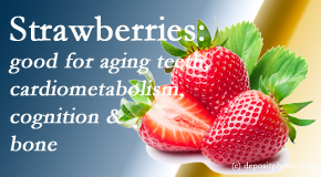Dr. Le's Chiropractic & Wellness, L.L.C. presents recent studies about the benefits of strawberries for aging teeth, bone, cognition and cardiometabolism.