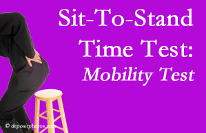 Auburn chiropractic patients are encouraged to check their mobility via the sit-to-stand test…and improve mobility by doing it!