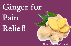 Auburn chronic pain and osteoarthritis pain patients will want to check out ginger for its many varied benefits not least of which is pain reduction. 