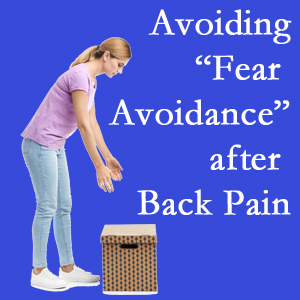 Auburn chiropractic care encourages back pain patients to resist the urge to avoid normal spine motion once they are through their pain.